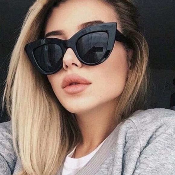 Black cat eye spring summer sunglasses